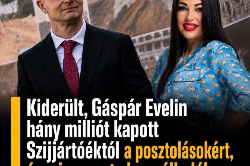 Kiderült, Gáspár Evelin hány milliót kapott Szijjártóéktól a posztolásokért, és mire ment el a szállodában 21 millió forint.👇𝐂𝐢𝐤𝐤 𝐚 𝐡𝐨𝐳𝐳𝐚́𝐬𝐳𝐨́𝐥𝐚́𝐬𝐨𝐤𝐧𝐚́𝐥!