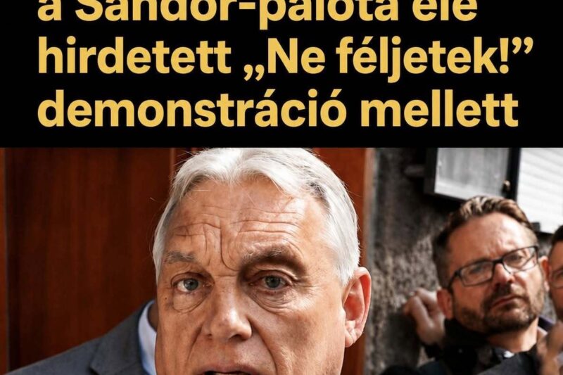 Orbán Viktor támogatását fejezte ki a demonstráció mellett