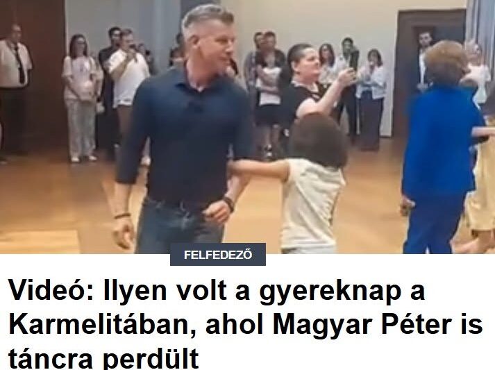 Videó: Ilyen volt a gyereknap a Karmelitában, ahol Magyar Péter is táncra perdült