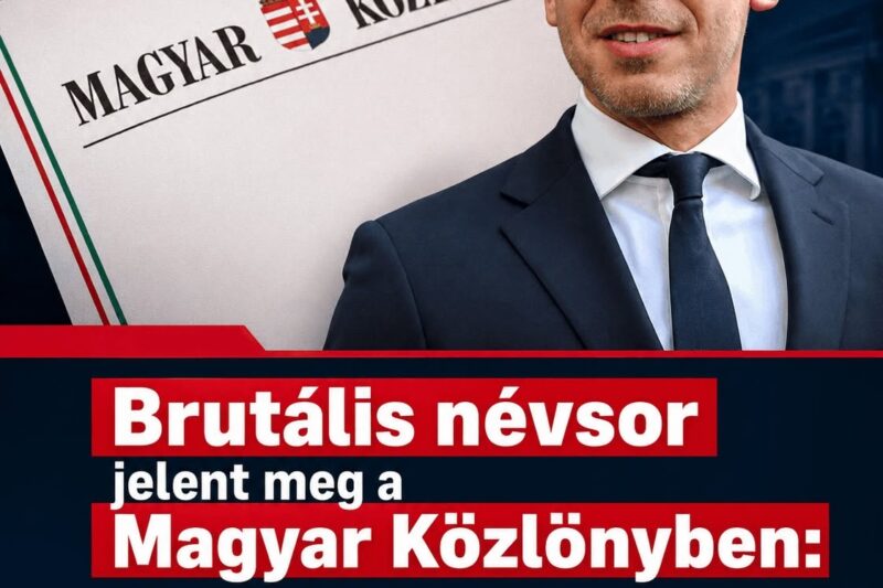 Brutális névsor jelent meg a Magyar Közlönyben: Magyar Péter több mint 40 vezetőt mentett fel egyetlen este alatt