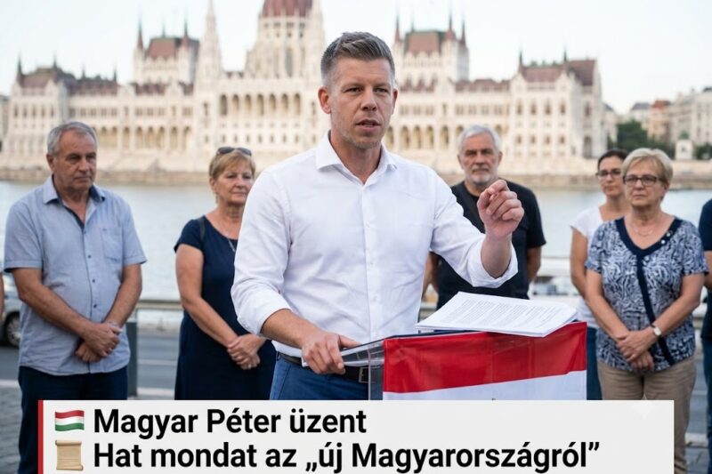 🇭🇺 MAGYAR PÉTER HAT MONDATBAN FOGLALTA ÖSSZE AZ „ÚJ MAGYARORSZÁG” ALAPÉRTÉKEIT