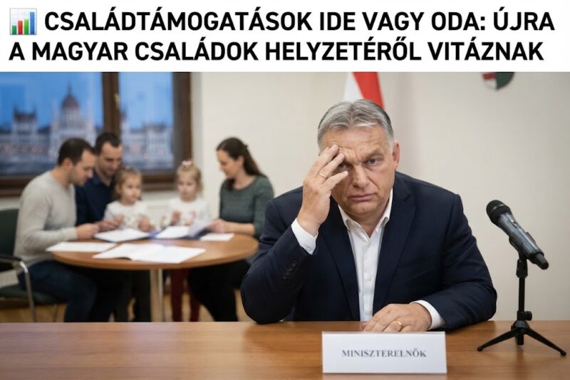 📊 Orbán családtámogatási politikája után: újra fellángolt a vita a magyar családok anyagi helyzetéről