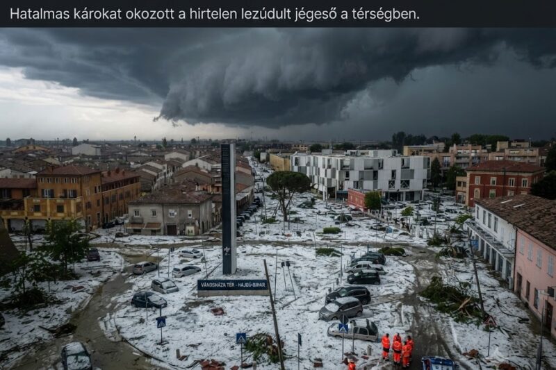 🌩️ Heves vihar csapott le Hajdú-Biharra és környékére – így menekültek az emberek a jégeső és a felhőszakadás elől