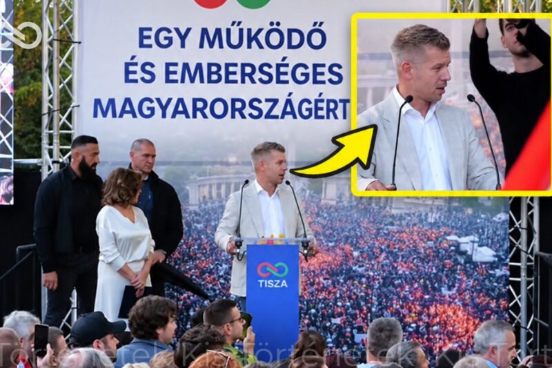Botrány: Ismét megpróbálták leönteni, majd megdobálták Magyar Pétert – Videk.info